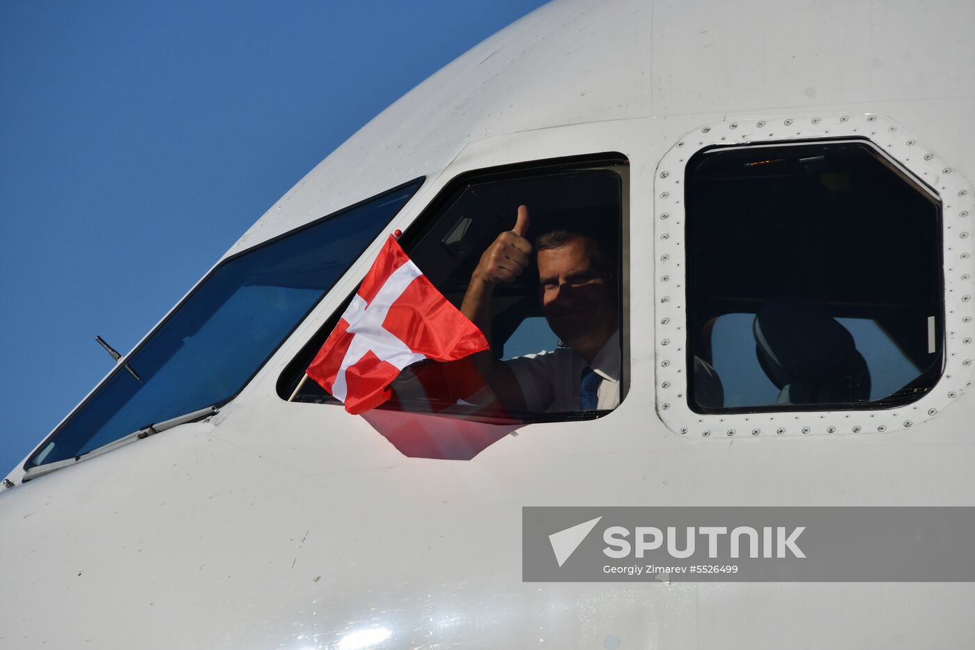 Russia World Cup Denmark Arrival
