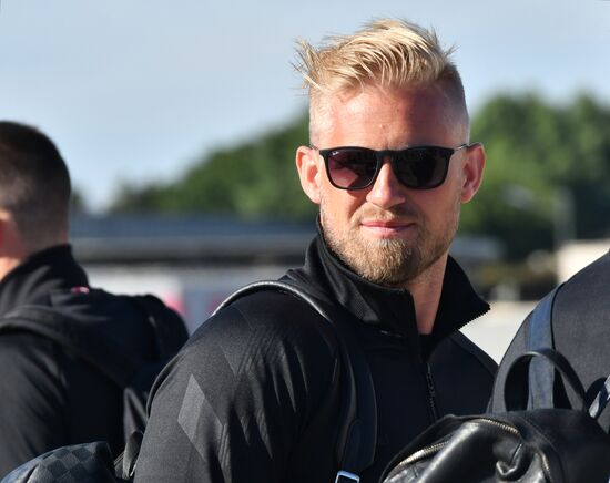 Russia World Cup Denmark Arrival