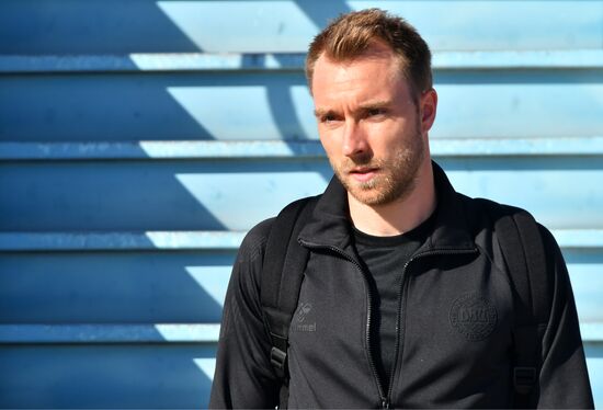 Russia World Cup Denmark Arrival