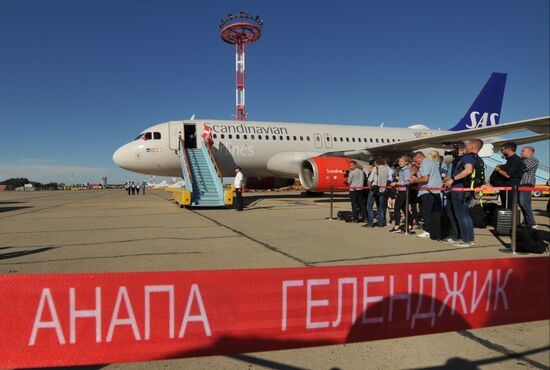 Russia World Cup Denmark Arrival