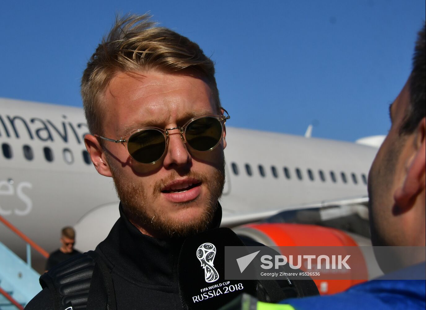 Russia World Cup Denmark Arrival