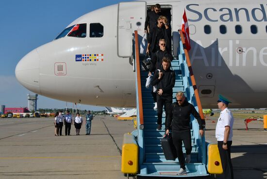 Russia World Cup Denmark Arrival