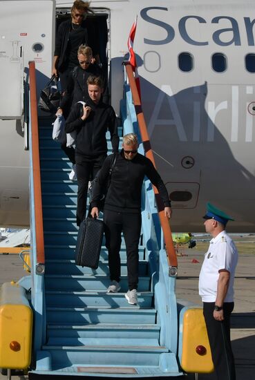 Russia World Cup Denmark Arrival