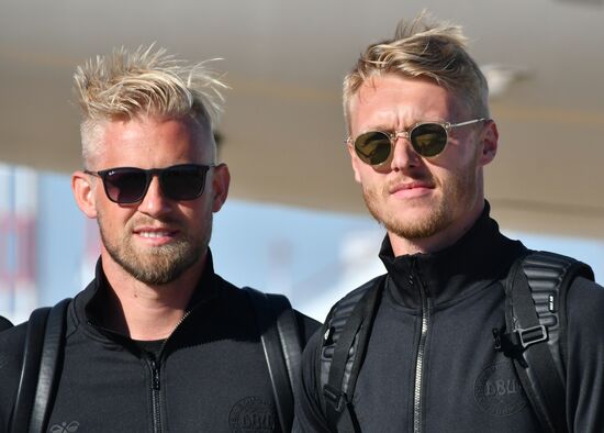 Russia World Cup Denmark Arrival