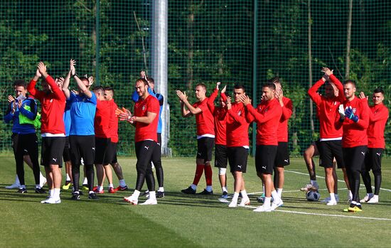 Russia World Cup Serbia Training