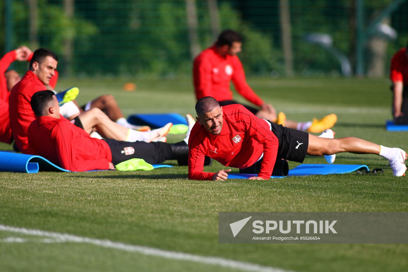Russia World Cup Serbia Training