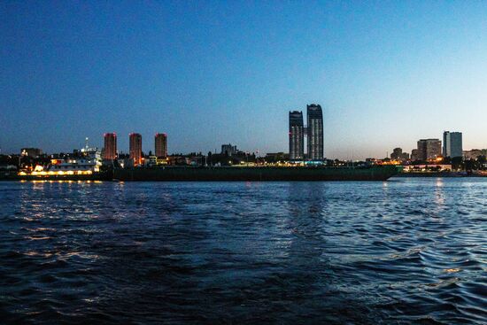 Catamaran collides with barge outside Volgograd