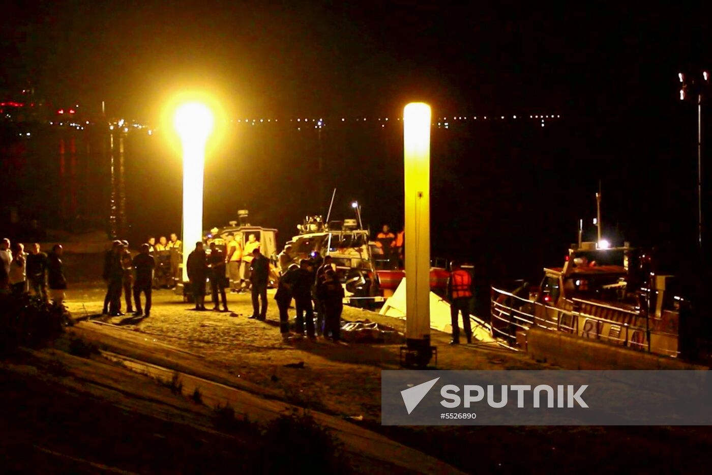 Catamaran collides with barge outside Volgograd