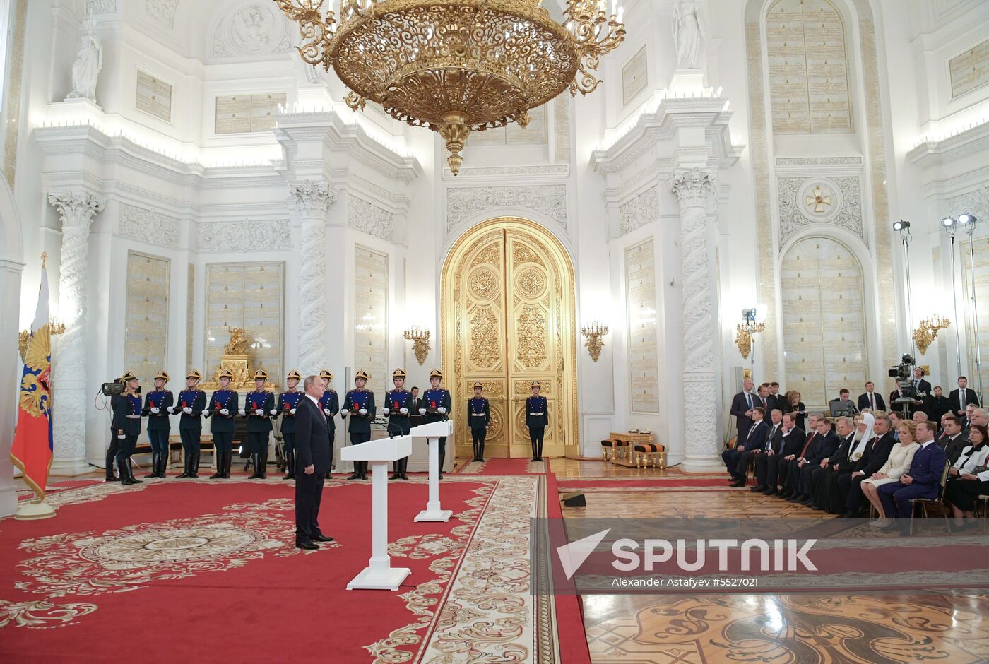 President Vladimir Putin presents national awards in science, literature and arts