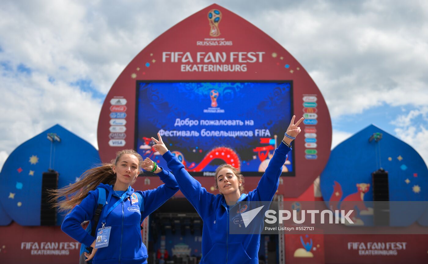 Russia World Cup Fans Yekaterinburg