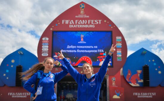 Russia World Cup Fans Yekaterinburg