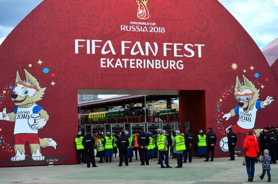 Russia World Cup Fans Yekaterinburg