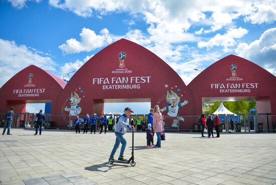 Russia World Cup Fans Yekaterinburg