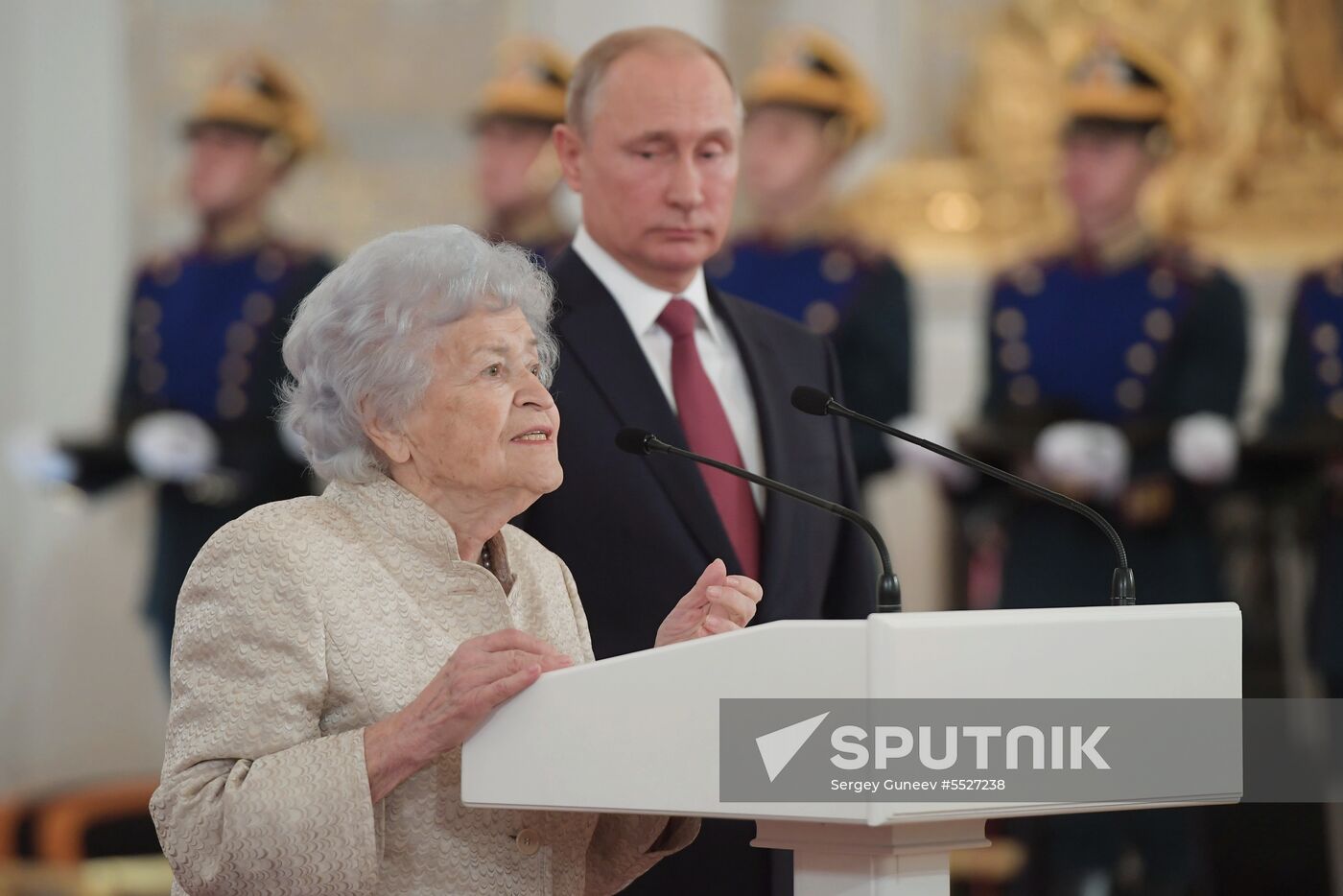 President Vladimir Putin presents national awards in science, literature and arts