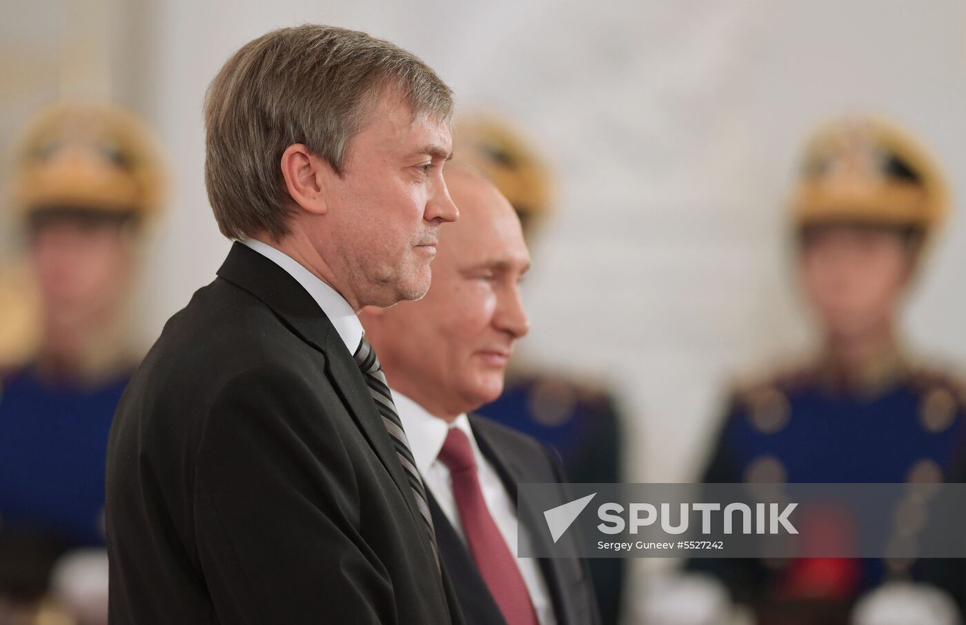 President Vladimir Putin presents national awards in science, literature and arts