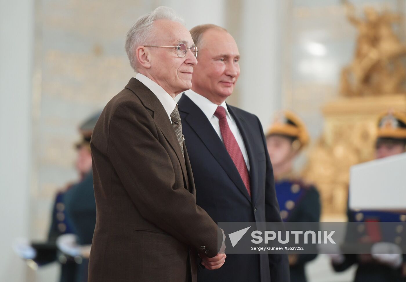 President Vladimir Putin presents national awards in science, literature and arts
