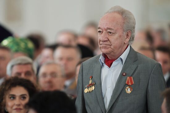 President Vladimir Putin presents national awards in science, literature and arts