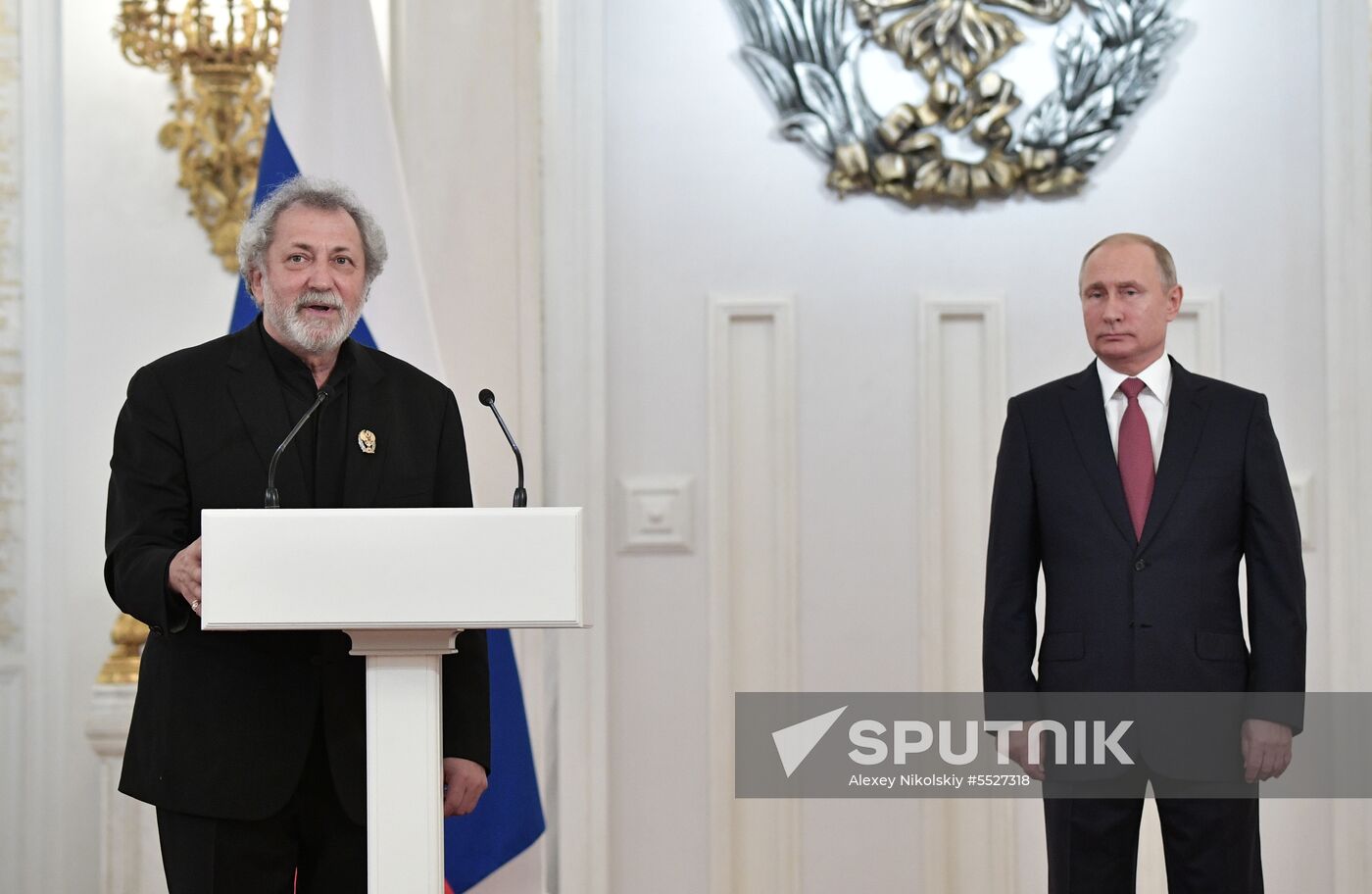 President Vladimir Putin presents national awards in science, literature and arts
