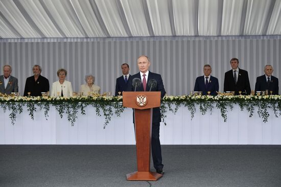 President Vladimir Putin presents national awards in science, literature and arts