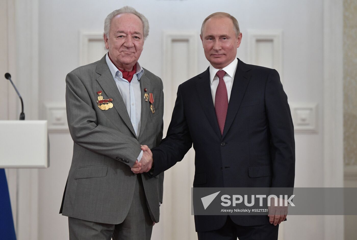 President Vladimir Putin presents national awards in science, literature and arts