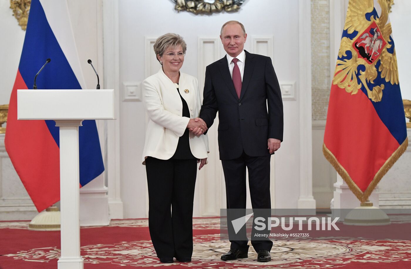 President Vladimir Putin presents national awards in science, literature and arts