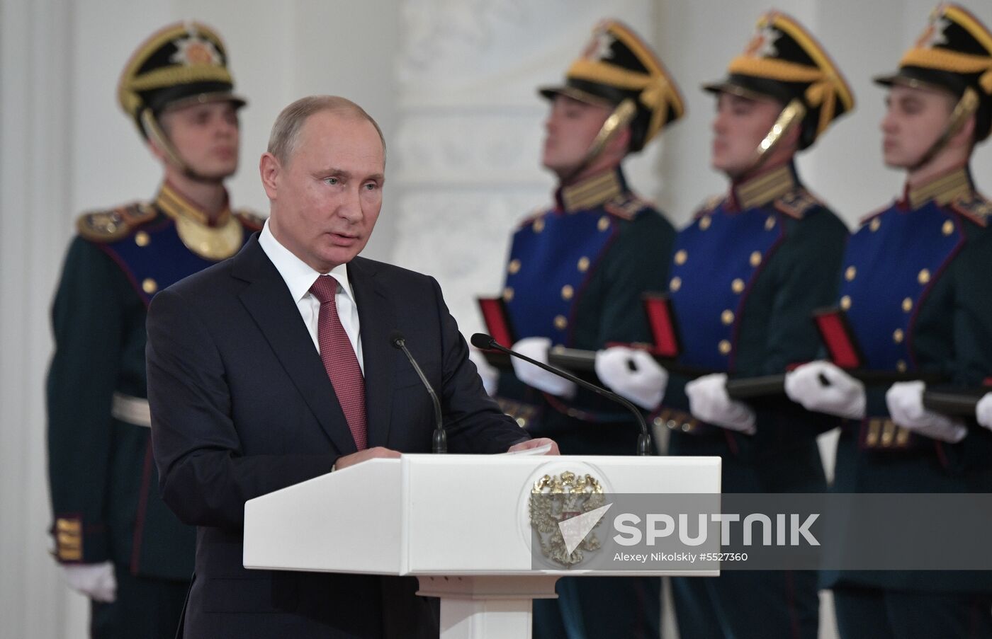 President Vladimir Putin presents national awards in science, literature and arts
