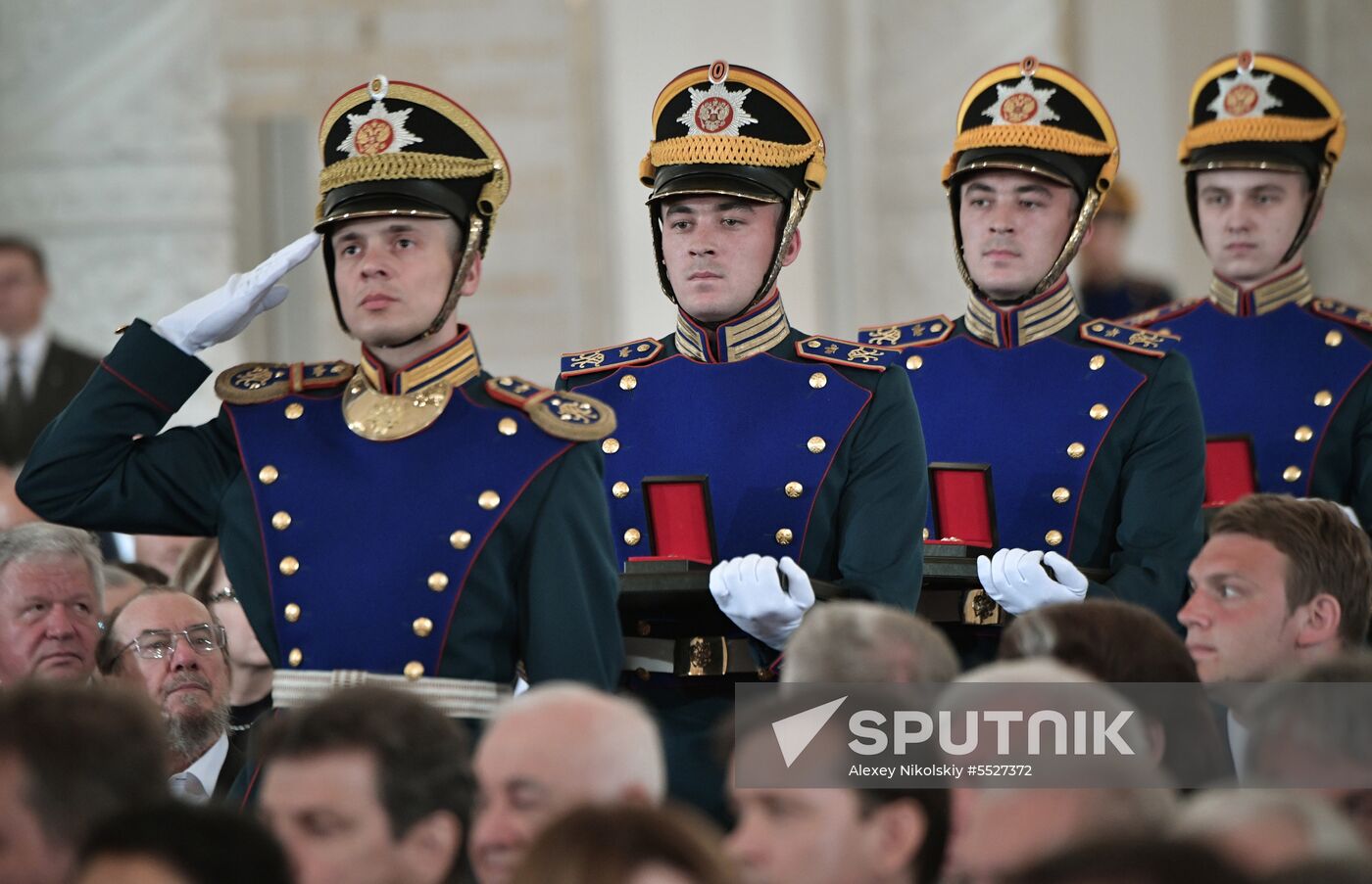 President Vladimir Putin presents national awards in science, literature and arts