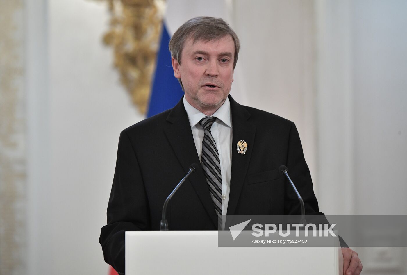 President Vladimir Putin presents national awards in science, literature and arts