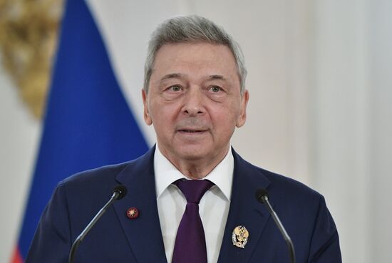 President Vladimir Putin presents national awards in science, literature and arts