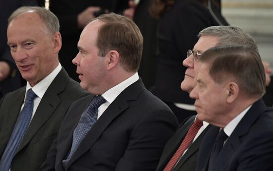 President Vladimir Putin presents national awards in science, literature and arts