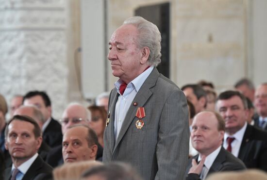 President Vladimir Putin presents national awards in science, literature and arts