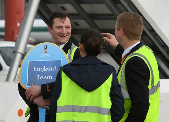 Russia World Cup England Arrival