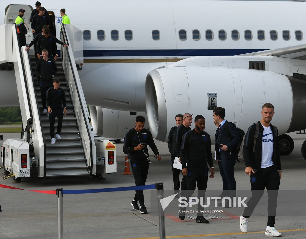 Russia World Cup England Arrival
