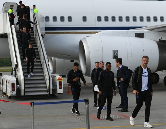 Russia World Cup England Arrival