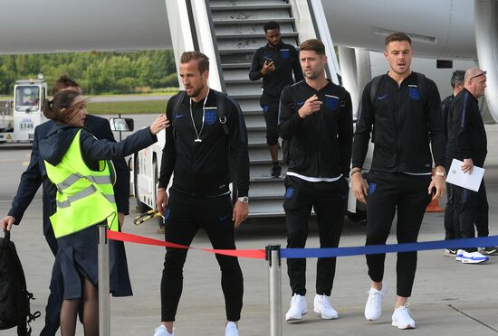 Russia World Cup England Arrival