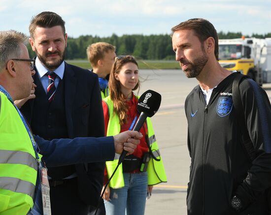 Russia World Cup England Arrival