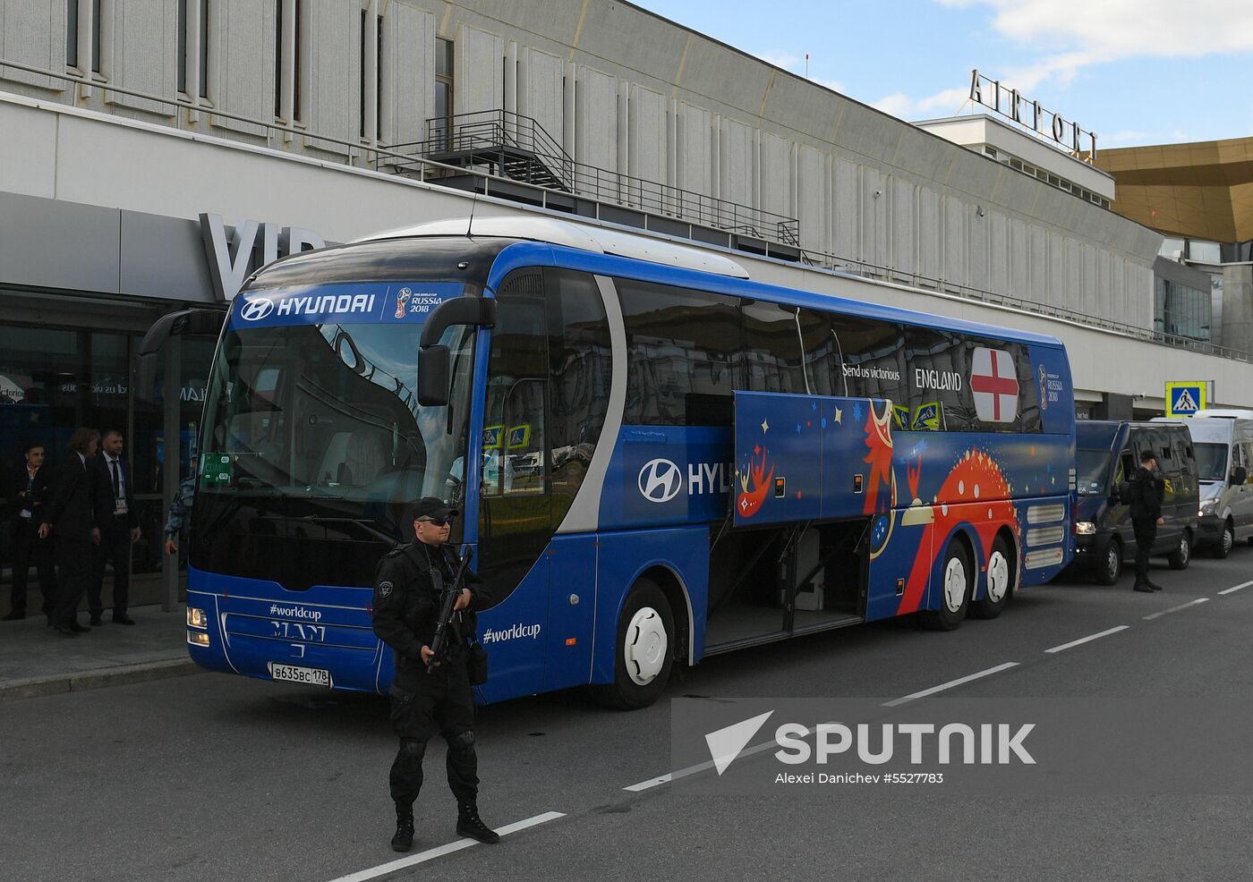 Russia World Cup England Arrival