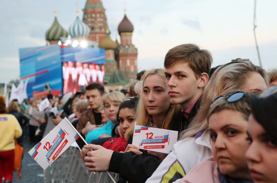 Russia Day Gala on Red Square