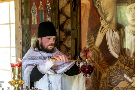 Chapel on Lake Syamozero in Karelia in memory of children killed in storm in 2016