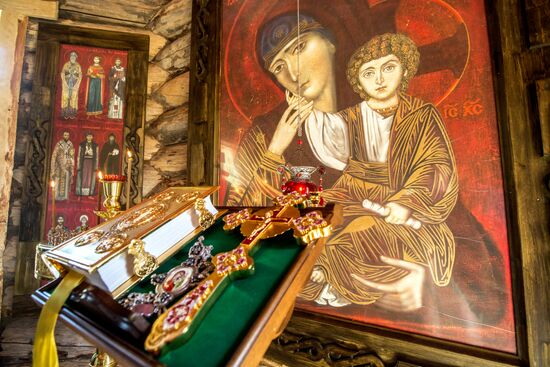 Chapel on Lake Syamozero in Karelia in memory of children killed in storm in 2016