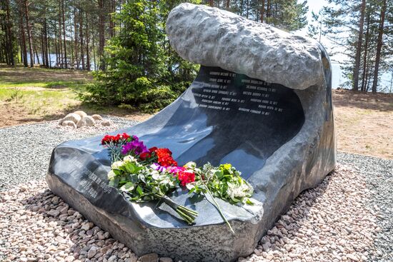 Chapel on Lake Syamozero in Karelia in memory of children killed in storm in 2016