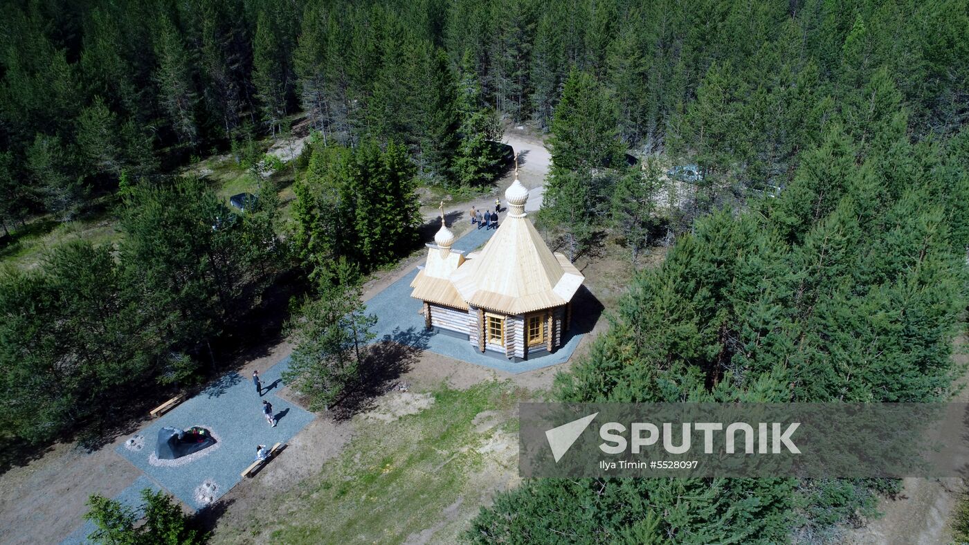 Chapel on Lake Syamozero in Karelia in memory of children killed in storm in 2016