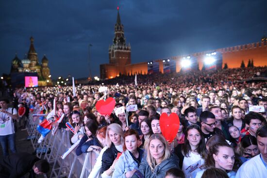 Russia Day Gala on Red Square