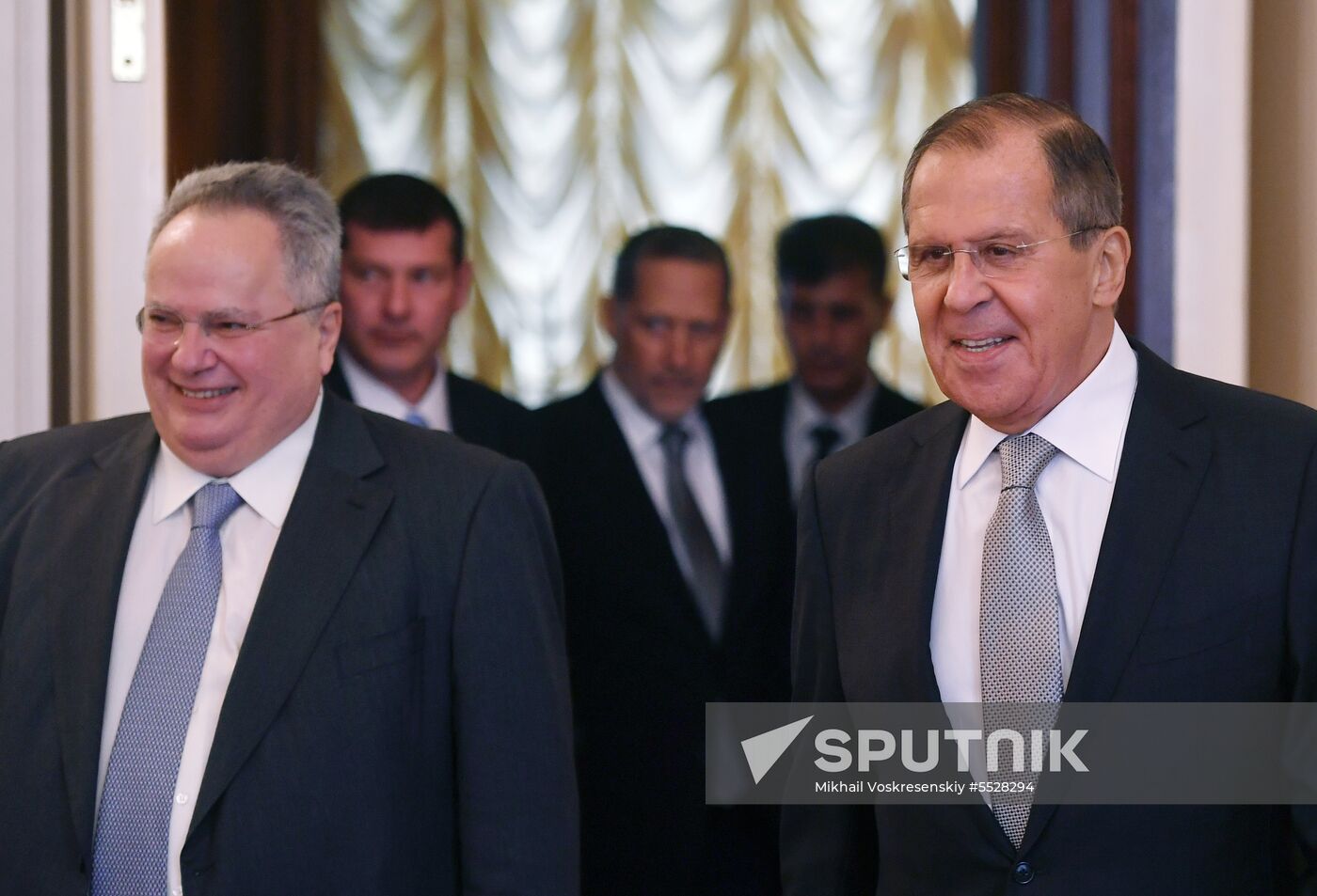 Meeting of Russian and Greek foreign ministers