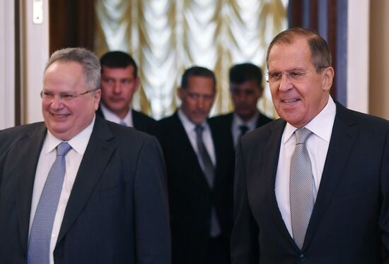 Meeting of Russian and Greek foreign ministers