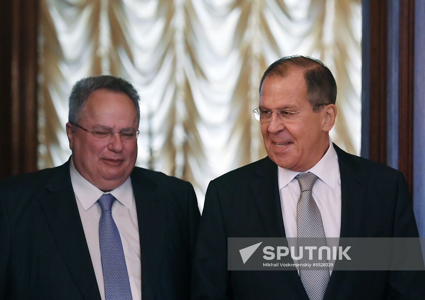 Meeting of Russian and Greek foreign ministers