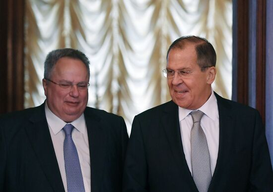 Meeting of Russian and Greek foreign ministers