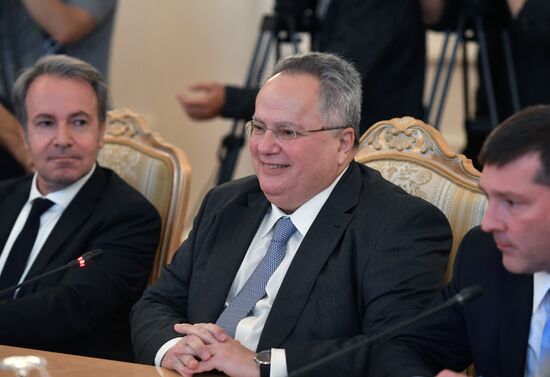 Meeting of Russian and Greek foreign ministers