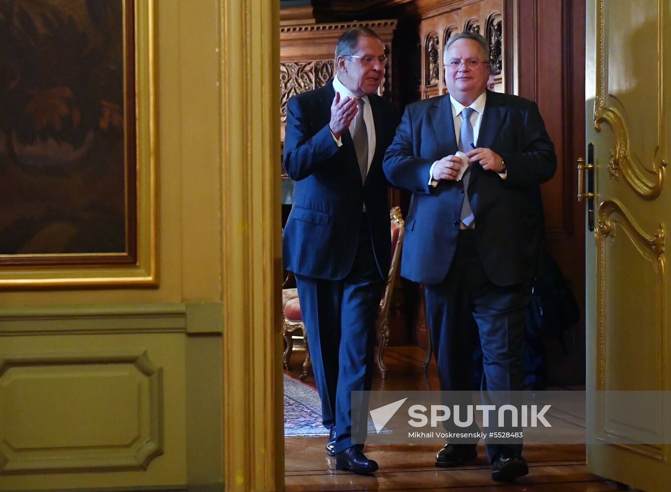 Meeting of Russian and Greek foreign ministers