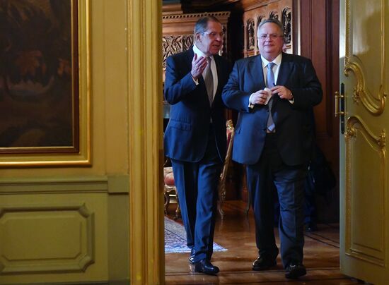 Meeting of Russian and Greek foreign ministers